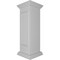 Ekena Millwork 12"W x 40"H Straight Newel Post with Panel, Peaked Capital & Base Trim (Installation kit included) NWL12X40SPP0B0 - alternate 5